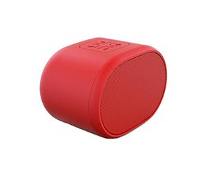 Sansai Portable Bluetooth Wireless Mini Speaker FM Radio/AUX/USB/MIC Red