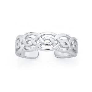 Silver Celtic Link Toe Ring