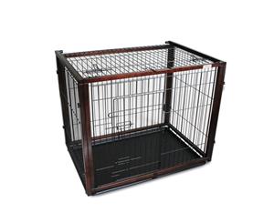 Simply Plus Wooden Dog Crate w/ Sliding Top