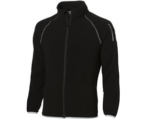 Slazenger Mens Drop Shot Full Zip Micro Fleece Jacket (Solid Black) - PF1795