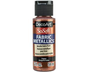 SoSoft Fabric Acrylic Metallic Paint 2oz - Copper