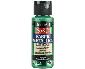 SoSoft Fabric Acrylic Metallic Paint 2oz - Emerald