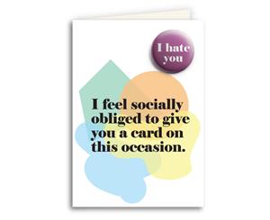 Socially Obliged Card