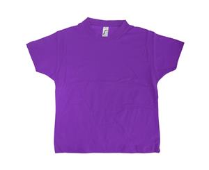 Sols Kids Unisex Imperial Heavy Cotton Short Sleeve T-Shirt (Dark Purple) - PC361