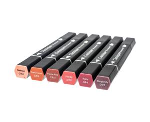 Spectrum Noir Classique Alcohol Markers 6 pack - Reds