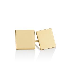 Square Stud Earrings in 10ct Yellow Gold