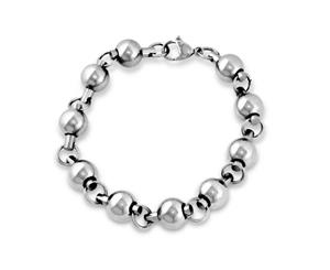 Stainless Steel Beaded Bracelet for Men