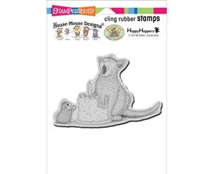 Stampendous House Mouse Cling Stamp - Birthday Kitty