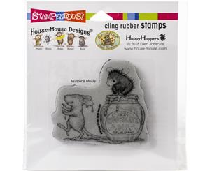 Stampendous House Mouse Cling Stamp - Chocolate Dip