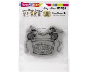 Stampendous House Mouse Cling Stamp - Mousse Mice