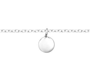 Sterling Silver Circle Anklet