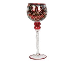 Straits Poinsettia Goblet Candle Holder 35cm