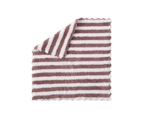 Stripe Kitchen Dishcloth Dish Cloth4 Pack - Brown