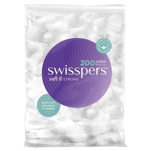 Swisspers Cotton Wool Balls 200 Pack