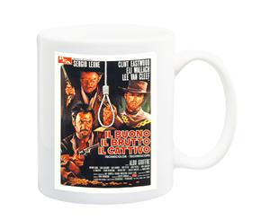 The Good The Bad The Ugly Western Movie Poster Mug - 11 Fluid Oz