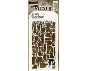 Tim Holtz - Layered Stencil 4.125 inchX8.5 inch - Decayed