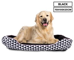 Trendy Pets 70x100x25cm Black Pet Box Bed - Jumbo