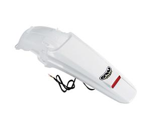 UFO Plastic REAR Fender Honda Motor Bike CRF450X 2005-2015 Models WHITE with LED Tail Light