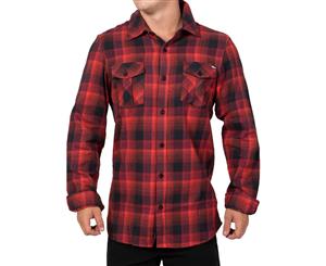 Unit Men's Long Sleeve Stanford Shirt - Red