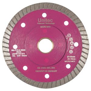 Unitec 105mm Diamond Blade Turbo for Ceramic Cutting - LAZERCUT