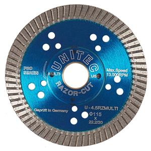 Unitec 115mm Turbo Diamond Blade for General Purpose Cutting - RAZORCUT