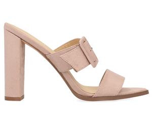 Verali Women's Azulia Heeled Mules - Blush Micro