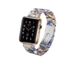 WIWU Resin Band with Stainless Steel Buckle For Apple Watch Band Series 5/4/3/2/1 iWatch Wristband Strap-Ocean