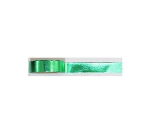 Washi Tape - Metallic Green Foil Finish - Size 15mm x 10m