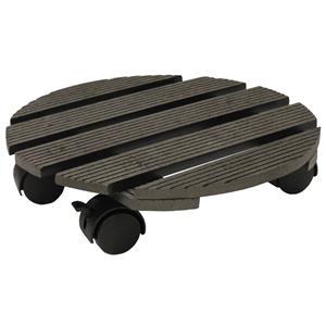 Whites 29cm Round Pot Trolley - Charcoal