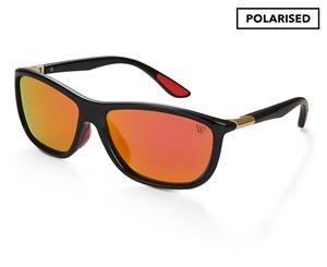 Winstonne Men's Jacob Polarised Sunglasses - Black/Red