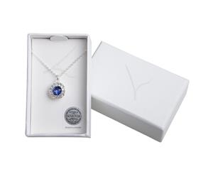 Women's Fashion Jewellery Circular Sapphire Pendant Chain Necklace by Lovisa