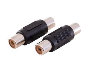 X06522 CONNEXIA RCA Socket To RCA Socket Gender Changer 2 Pack RCA SOCKET TO RCA SOCKET