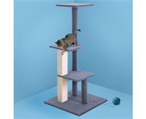 i.Pet Cat Tree Trees Scratching Post Scratcher Tower Condo House Furniture Wood 124cm