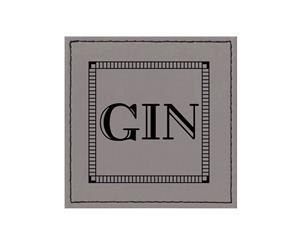 iStyle Faux Leather Gin Coaster Grey