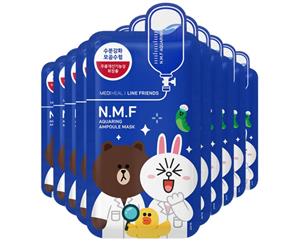 10 x Mediheal N.M.F Aquaring Ampoule Mask Line Friends