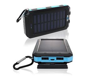 10000mAh Solar Power Bank BLUE