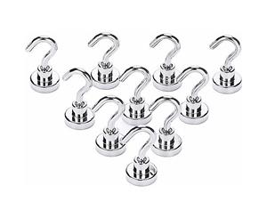 10x Strong Rare Earth N38 Neodymium Magnetic Hanger Holder 10kg Magnet Hooks