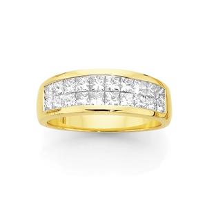 18ct Gold Diamond Band