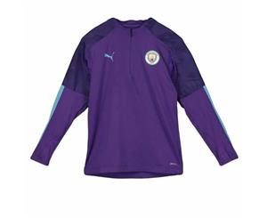 2019-2020 Manchester City Puma Half Zip Training Top (Purple) - Kids