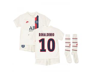 2019-2020 PSG Third Nike Little Boys Mini Kit (RONALDINHO 10)