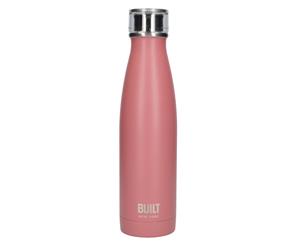 2x Built New York 480ml Leakproof Vacuum Insulated Double Wall Drink Bottle Pink