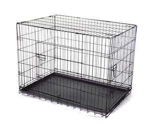 36' Collapsible Metal Dog Cat Crate Cage Cat Carrier