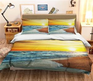 3D Sea Beach 176 Bed Pillowcases Quilt