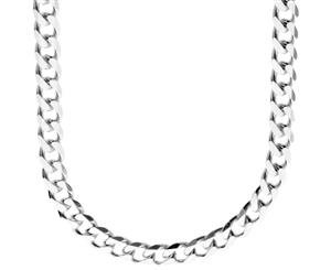 925 Sterling Silver Bling Chain - CURB 7.4mm