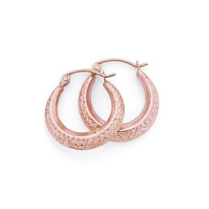 9ct Rose Gold 12mm Creole Earrings