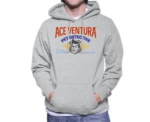 Ace Ventura Pet Detective Logo Men's Hooded Sweatshirt - Heather Grey