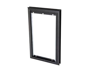 Aluminium Premium Pet Door [Size Medium] [Colour Black]