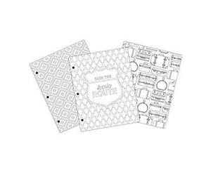 American Crafts - Creative Zen Colouring Folders 9.6 Inch X14 Inch 3 Pack Travel