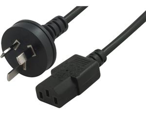 Astrotek AU Power Cable 2m - Male Wall 240v PC to Power Socket 3pin to ICE 320-C13 Black