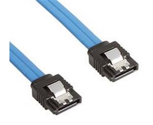 Astrotek SATA 3.0 Data Cable 50cm Male to Male 180 to 180 Degree with Metal Lock 26AWG Blue